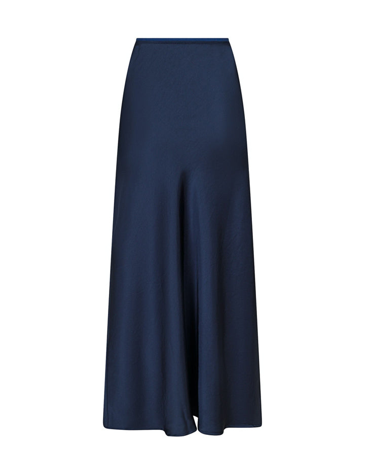 159588 Vicky Heavy Sateen Skirt_Midnight Blue_Packshot_1