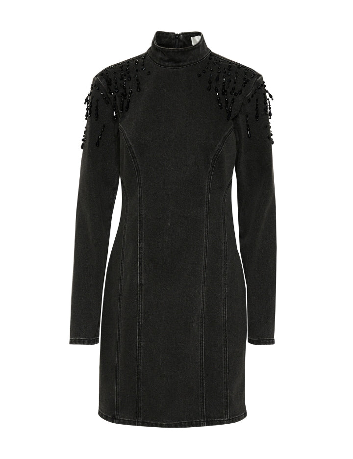 10909561 SimilinaGZ short dress_Dark grey washed_Packshot_0
