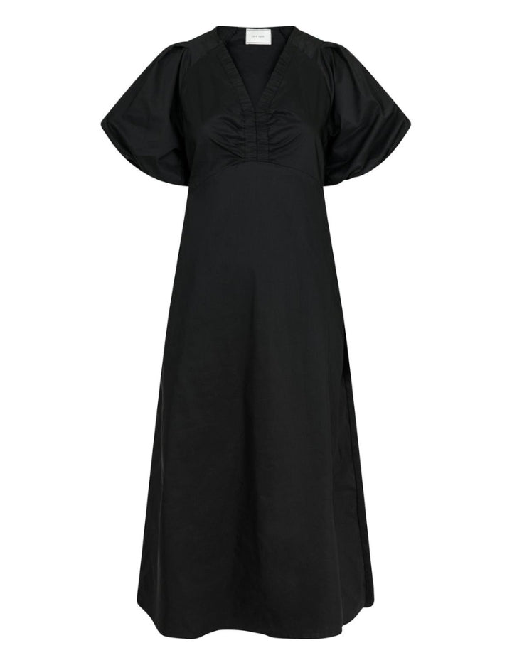 160660 Illana Poplin Dress_Black_Packshot_0