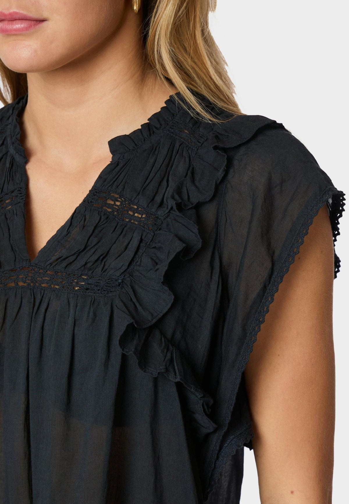 159881 Jayla S Voile Top_Navy_Model_2