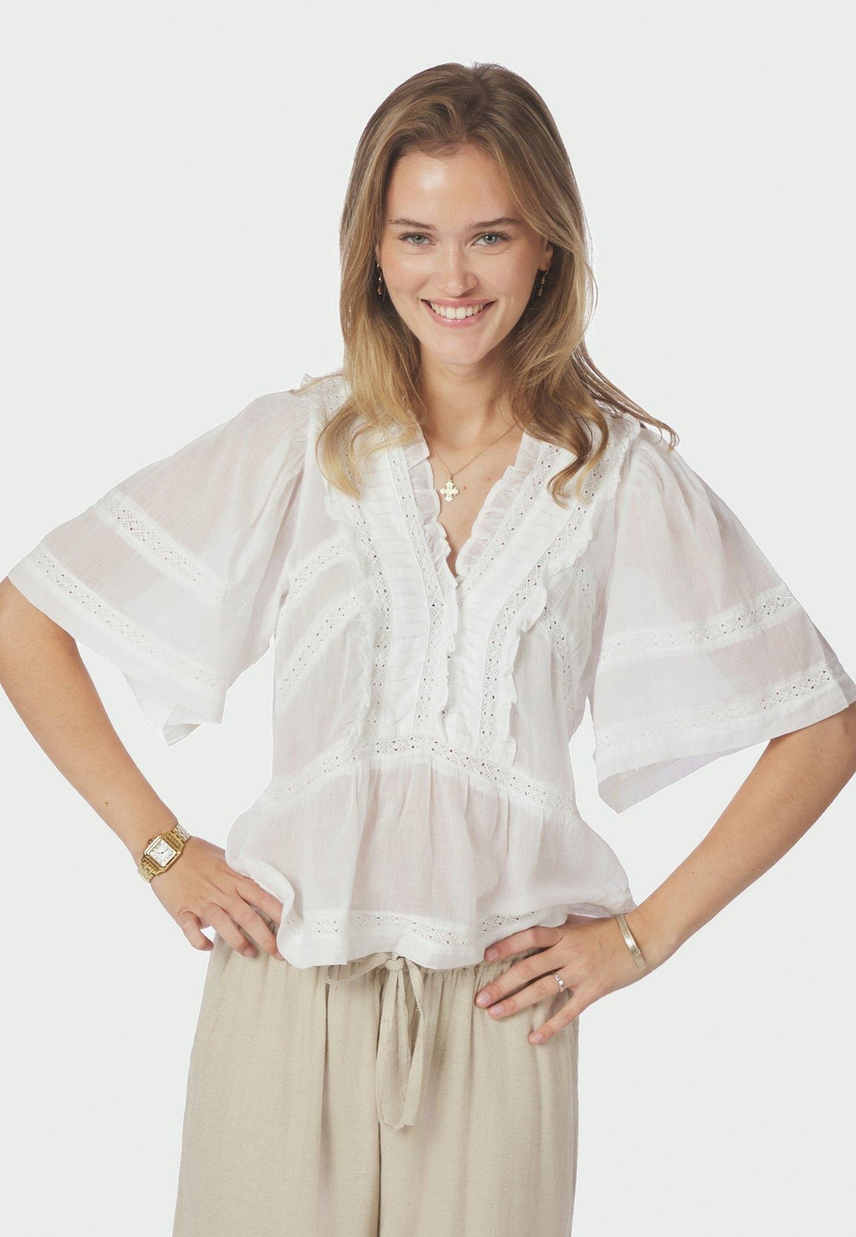 161856 Evienne S Voile Top_White_Model_1