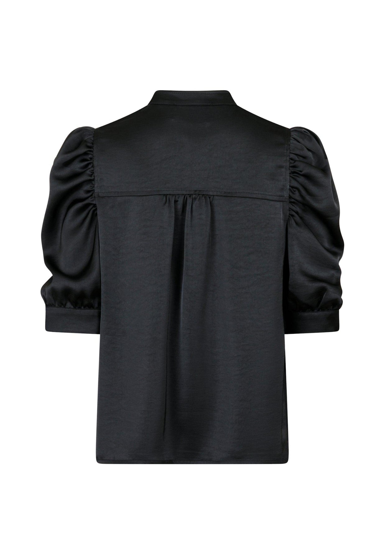 162590 Roella Heavy Sateen Blouse_Black_Packshot_1