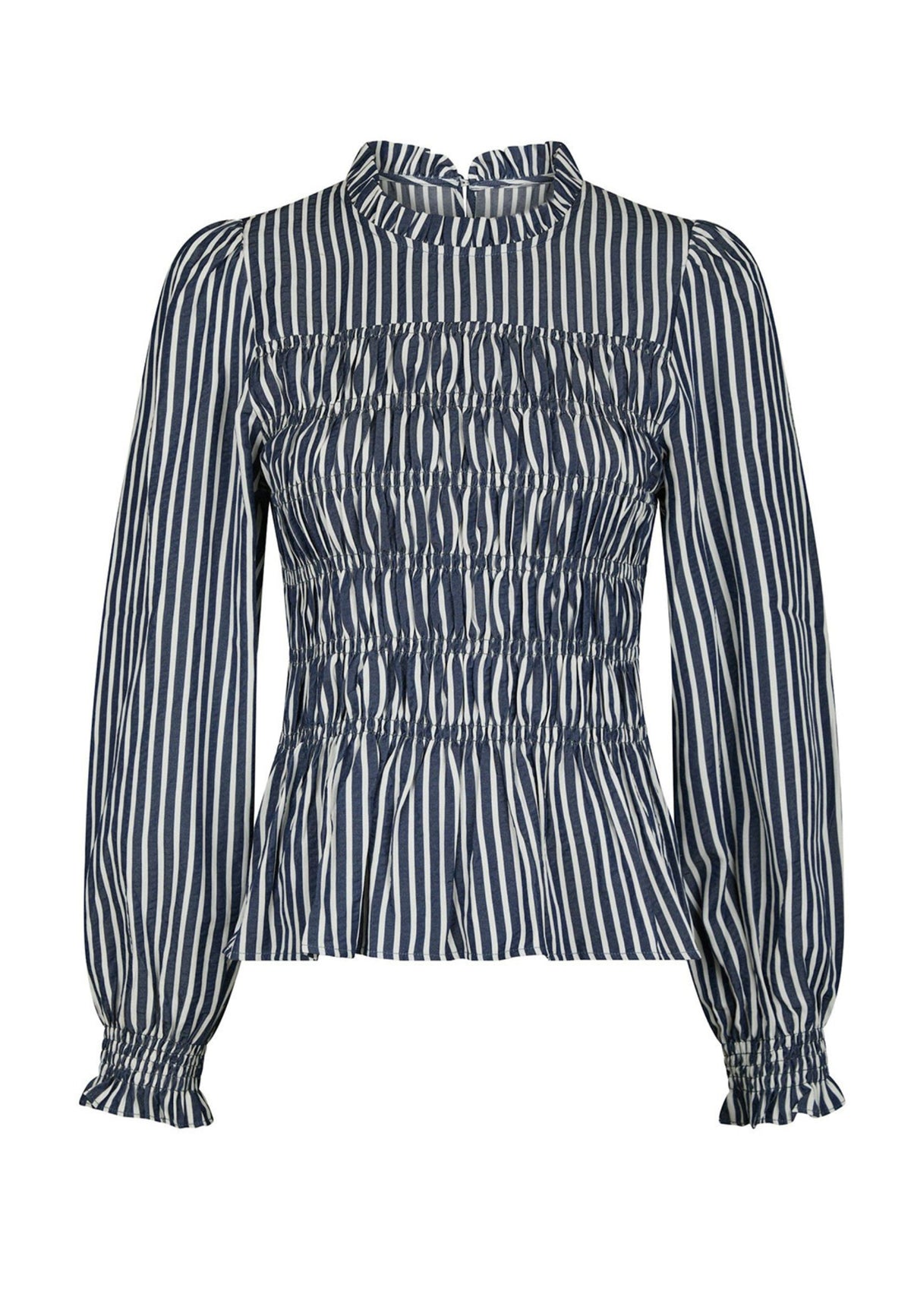 168931 Dossa Big Stripe Blouse_Navy_Packshot_0