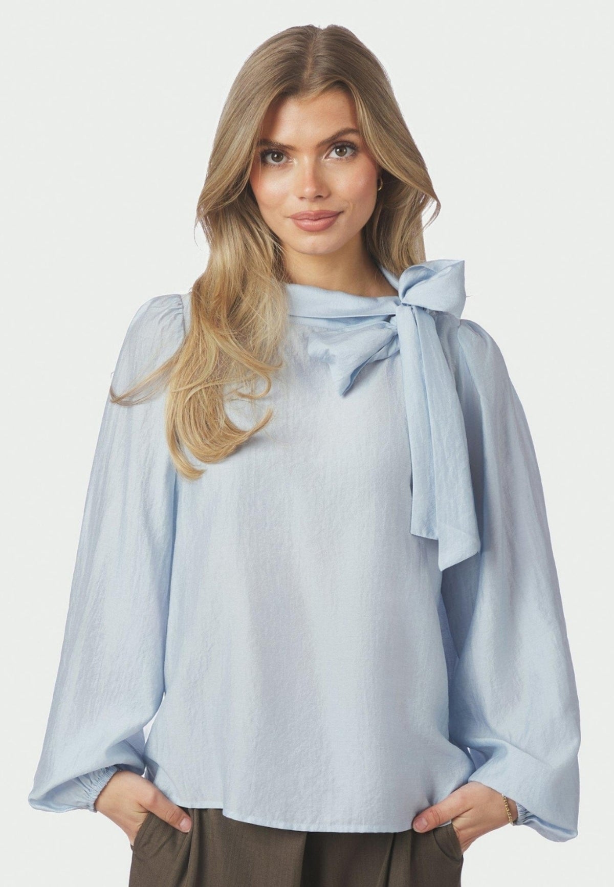 167523 Selene Crisp Blouse_Light Blue_Model_1