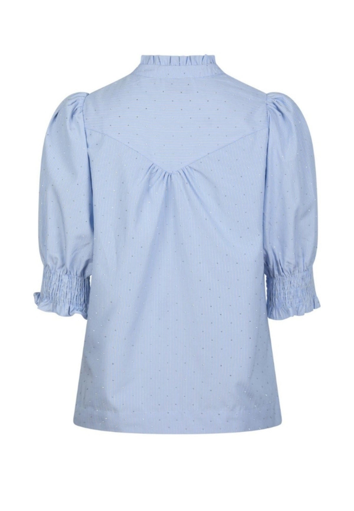164327 Diana B Stripe Stone Blouse_Light Blue_Packshot_1