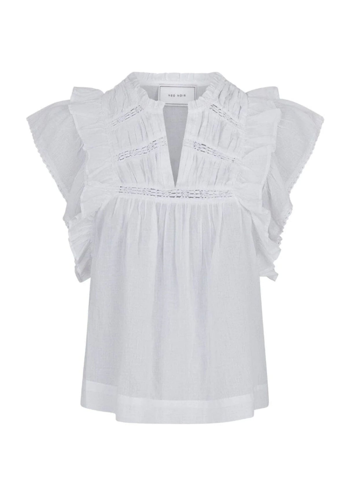 159881 Jayla S Voile Top_White_Packshot_0