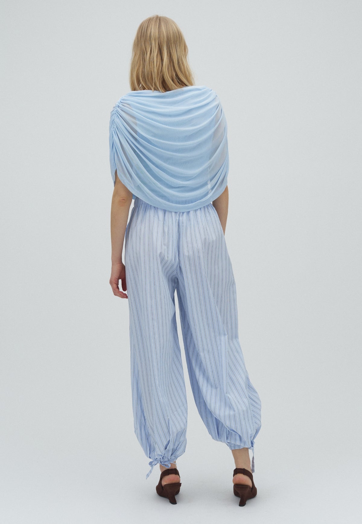 169574 Toxane Balloon Double Stripe Pants_Light Blue_Model_2