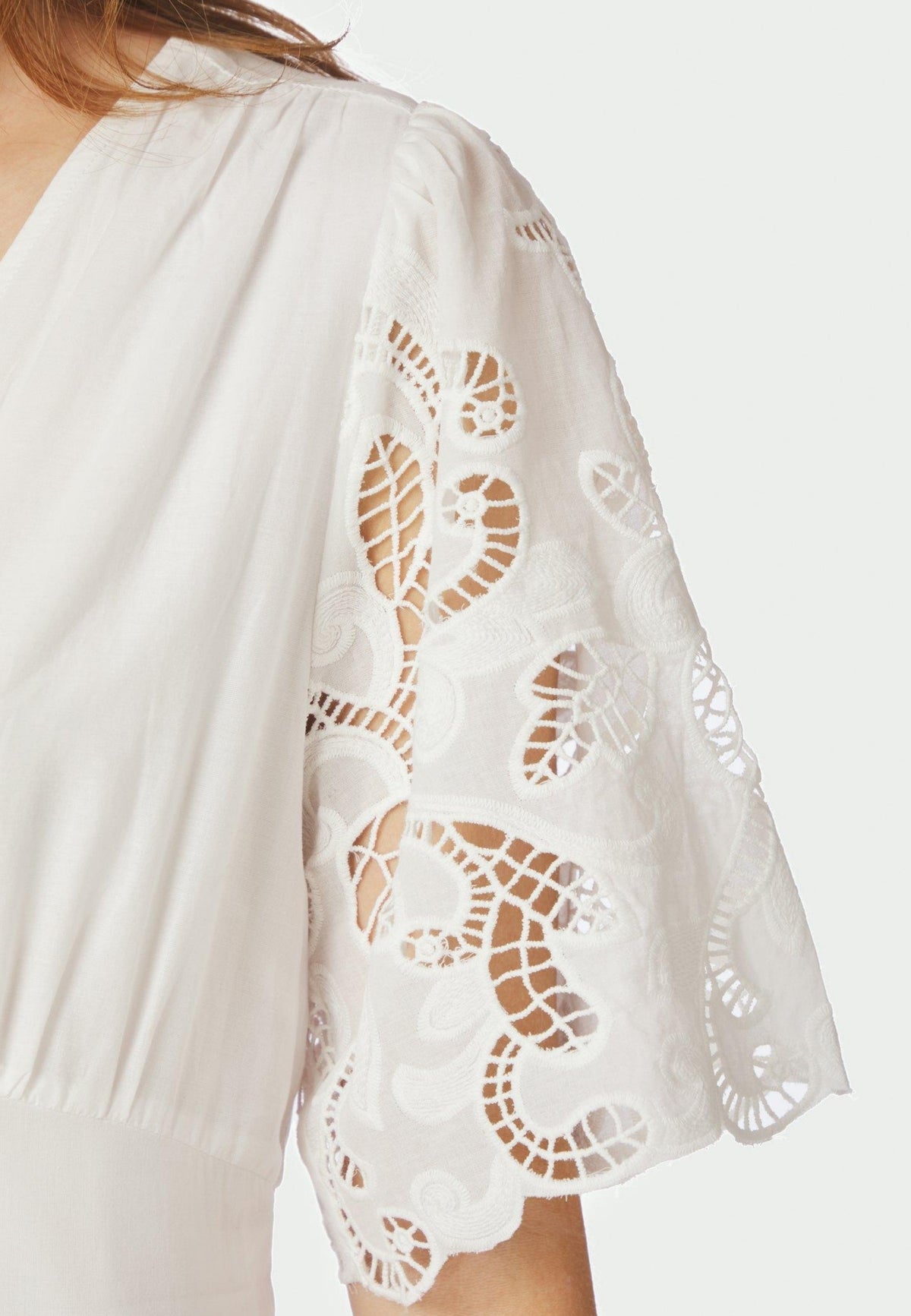 167819 Lunette Emb Dress_White_Model_1