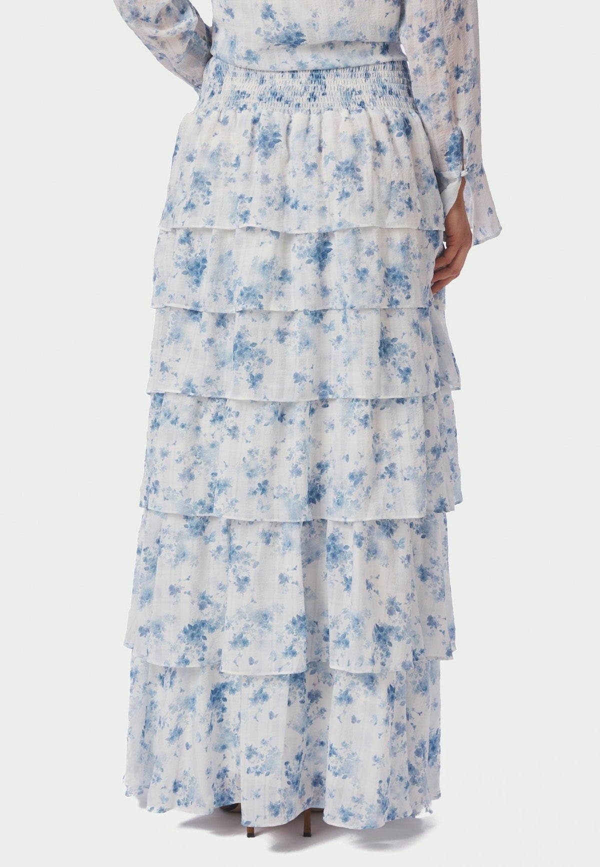 169060 Morris Fleur Skirt_Blue Floral_Model_3