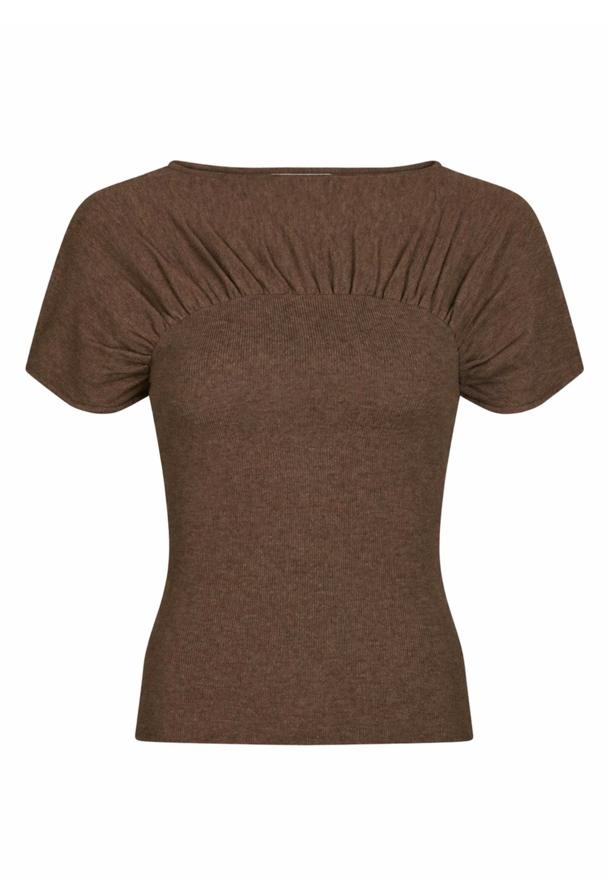 167346 Manthea Knit Top_Brown Melange_Packshot_0