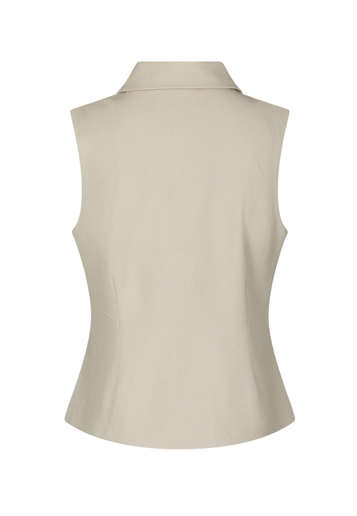 165836 Innabella Structure Waistcoat_Creme_Packshot_1