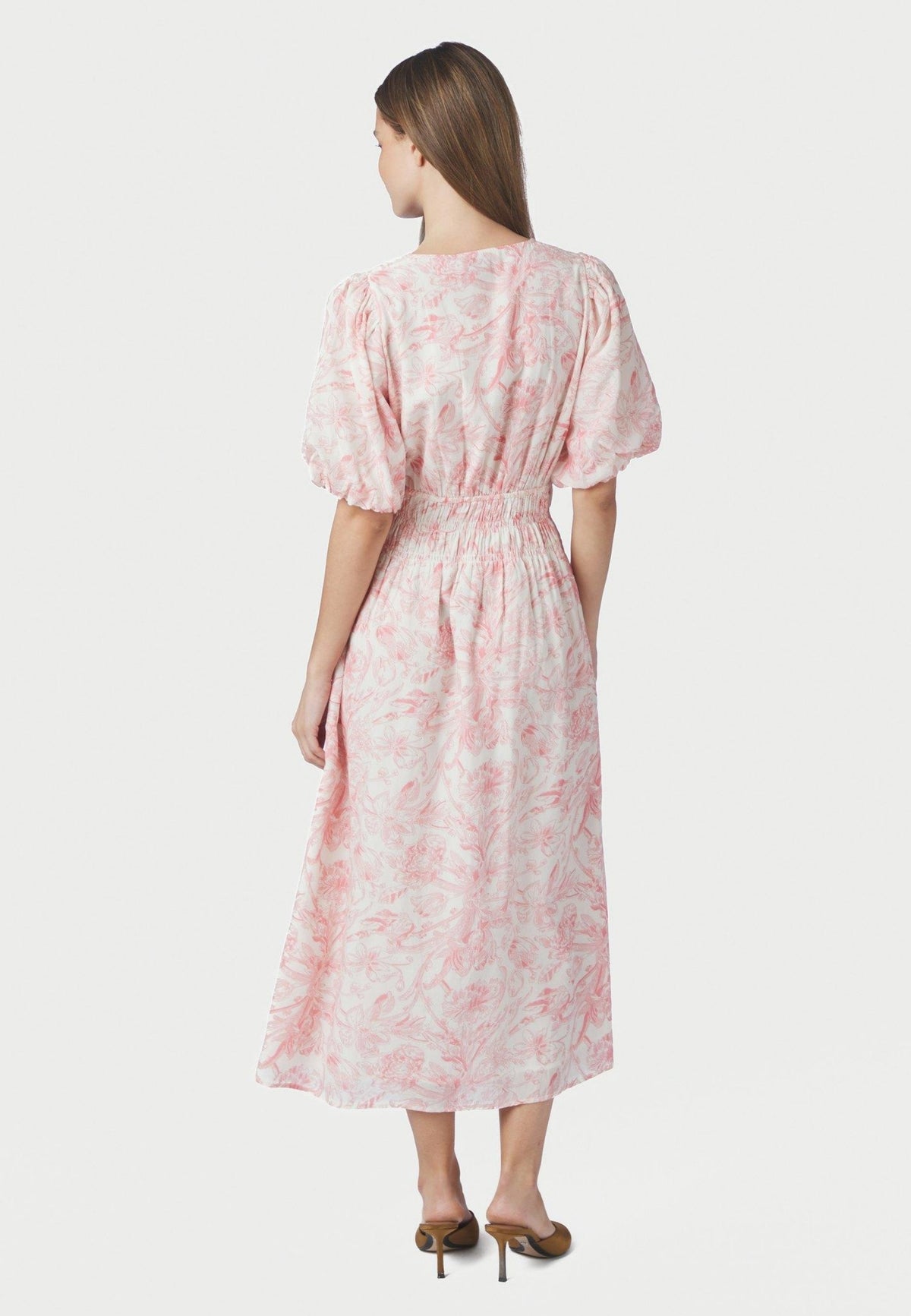 169339 Kalia Print Dress_Off White_Model_2