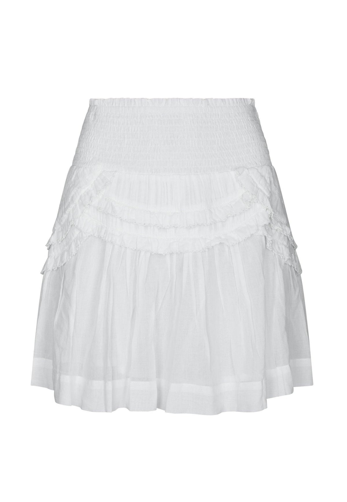 168897 Maliah S Voile Skirt_White_Packshot_0