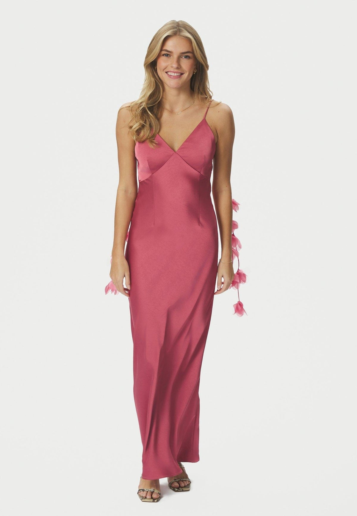 166978 Colly Heavy Sateen Dress_Cherry Pink_Model_0
