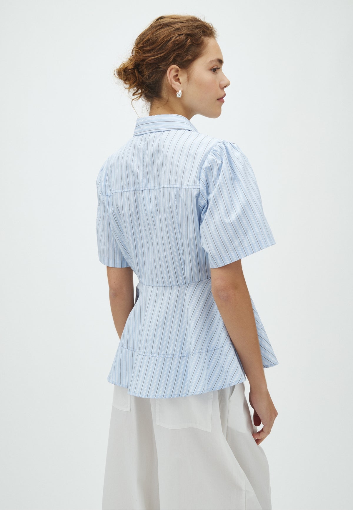 169576 Lanelle Double Stripe Shirt_Light Blue_Model_2