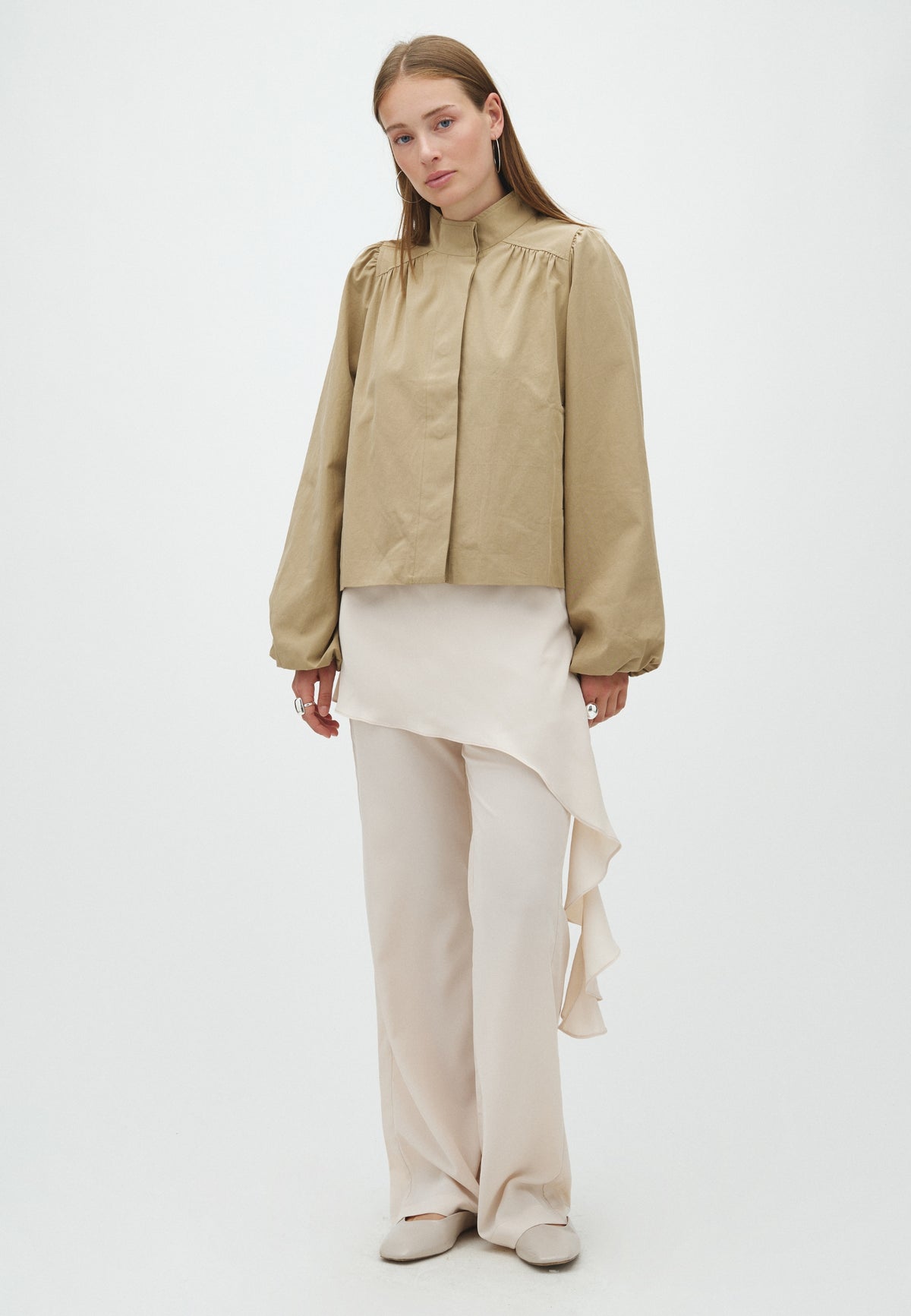 170295 Mirsa Twill Jacket_Sand_Model_3
