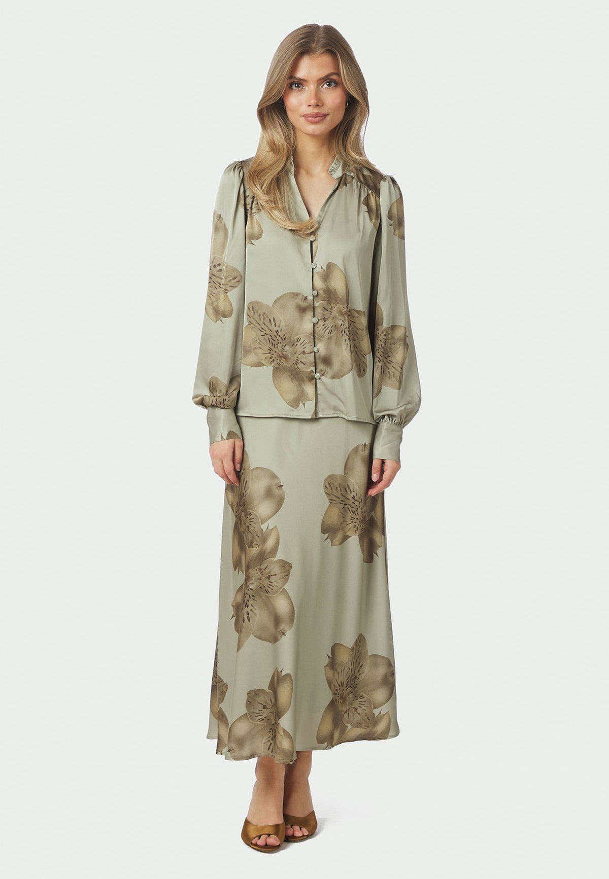 168285 Bovary Misty Orchid Skirt_Smoke Green_Model_0