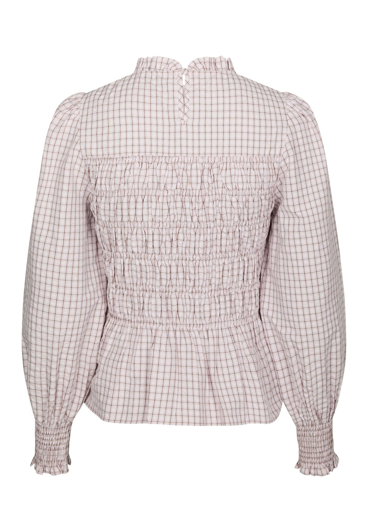 170537 Dossa Mini Check Blouse_Light Pink_Packshot_2