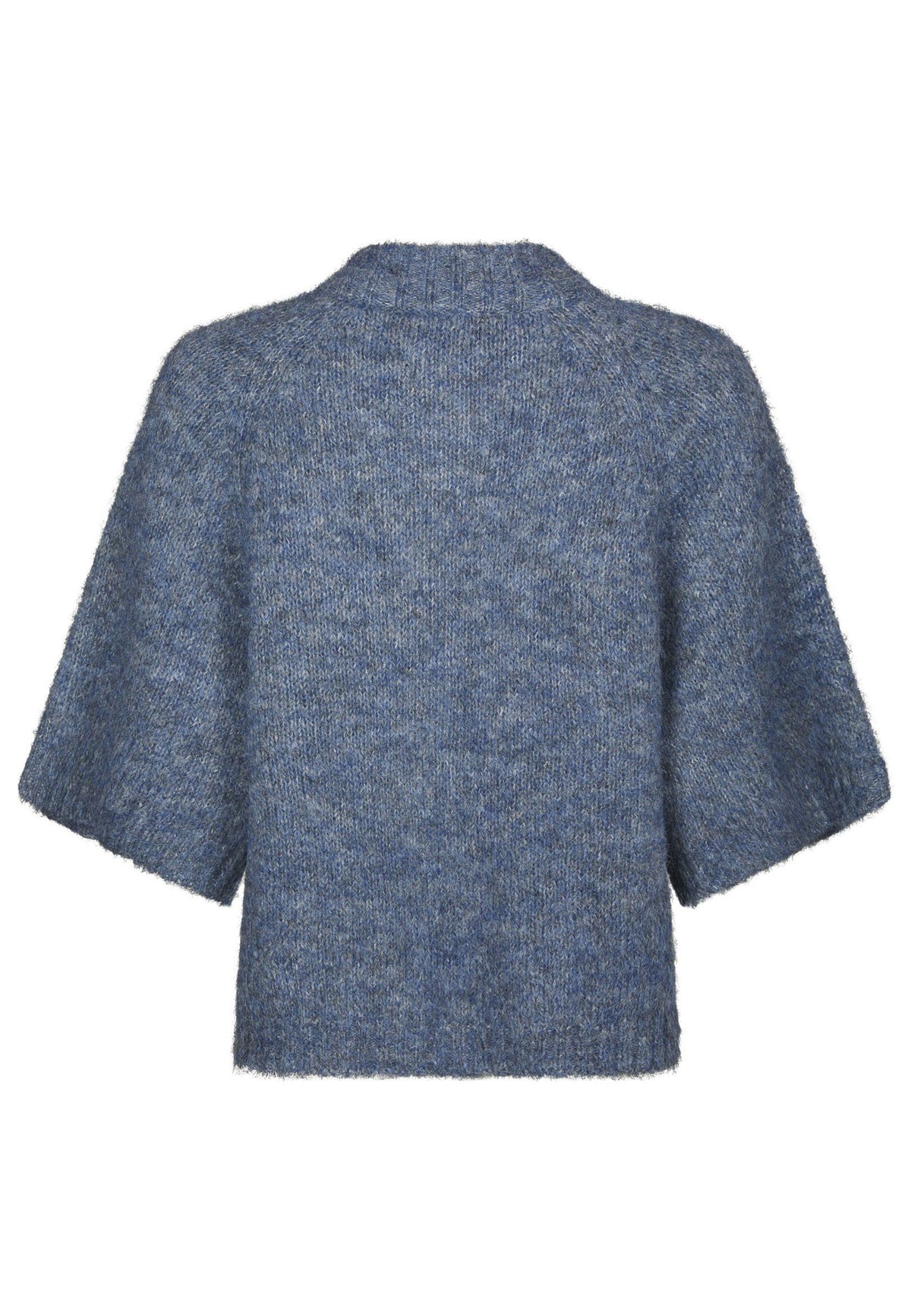 167446 Senuta Fluffy Knit Cardigan_Smoke Blue_Packshot_1