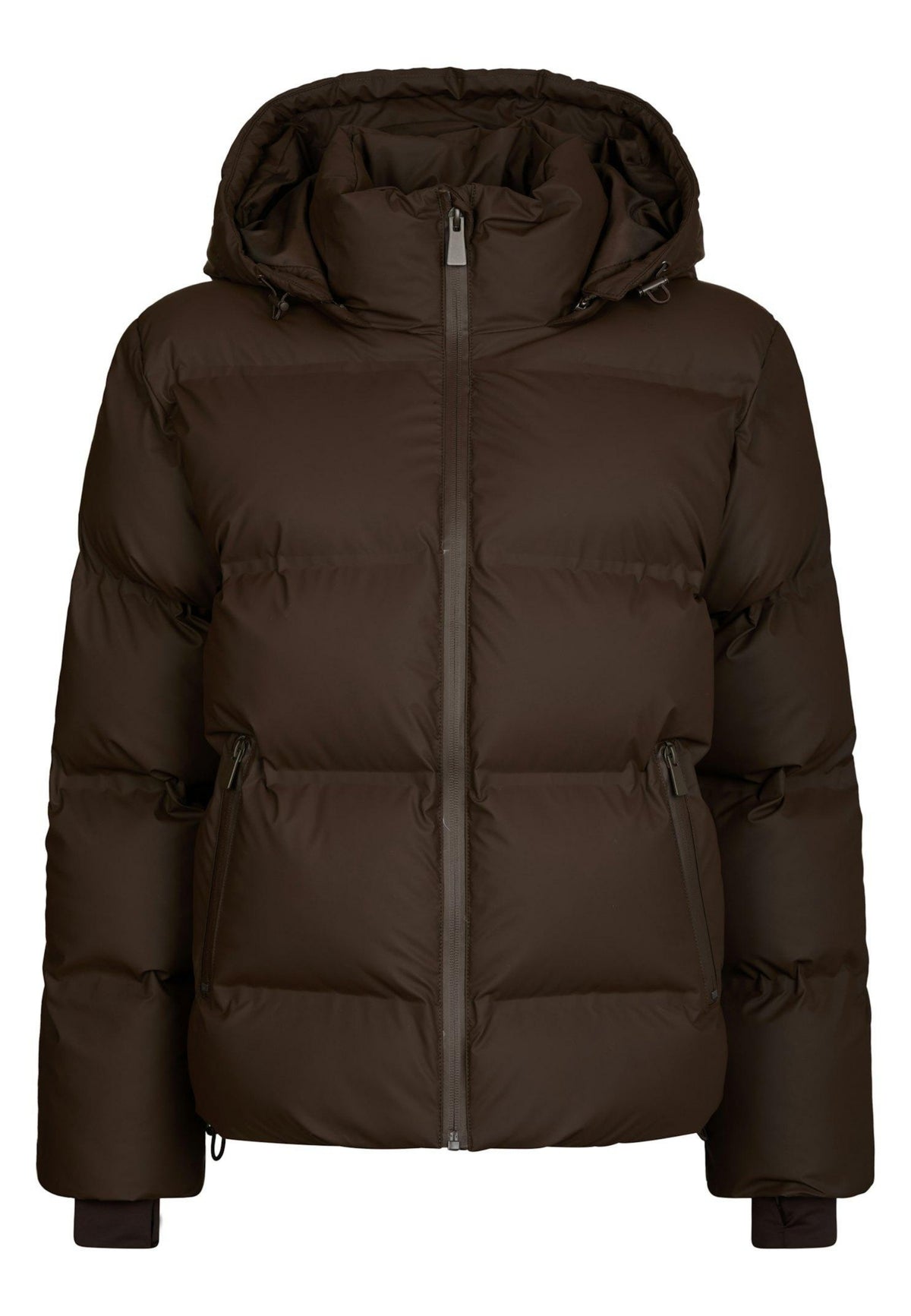 158082 Fox C Puffer Jacket_Dark Brown_Packshot_0