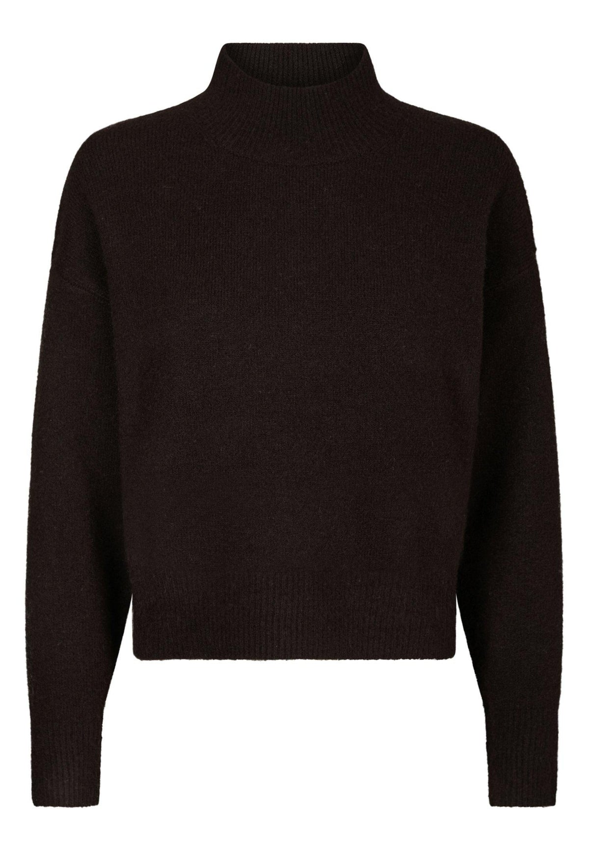 170038 Kaulina Knit Blouse_Dark Brown_Packshot_0