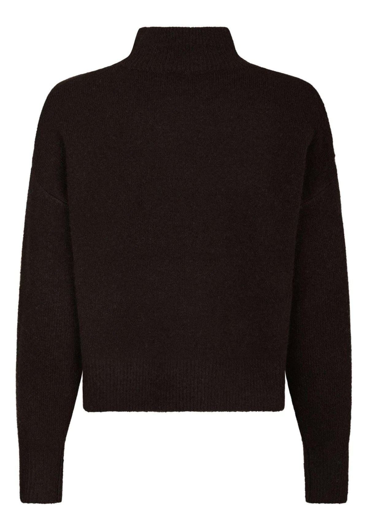 170038 Kaulina Knit Blouse_Dark Brown_Packshot_1