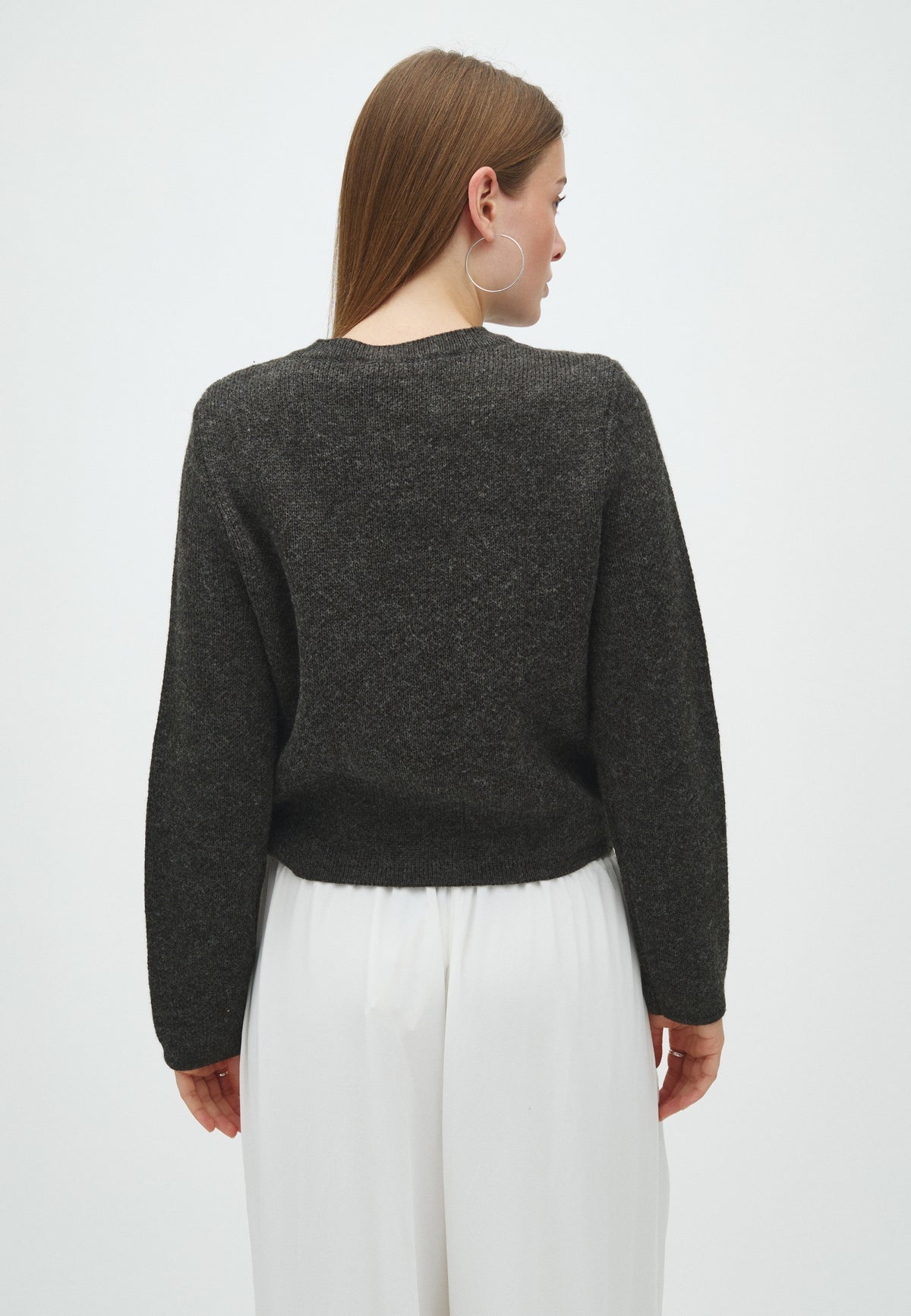 170033 Albie Knit Cardigan_Antracit_Model_2