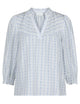 162616 Carlie Flower Stripe Blouse_Blue_Packshot_0
