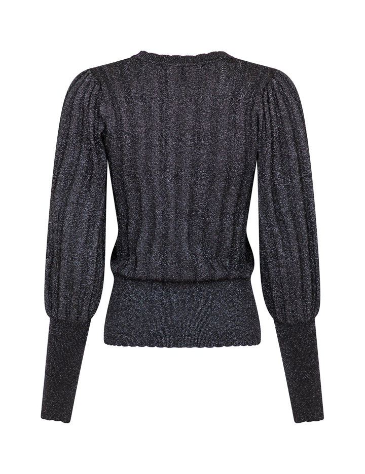 161468 Dary Glitter Knit Blouse_Black_Packshot_1