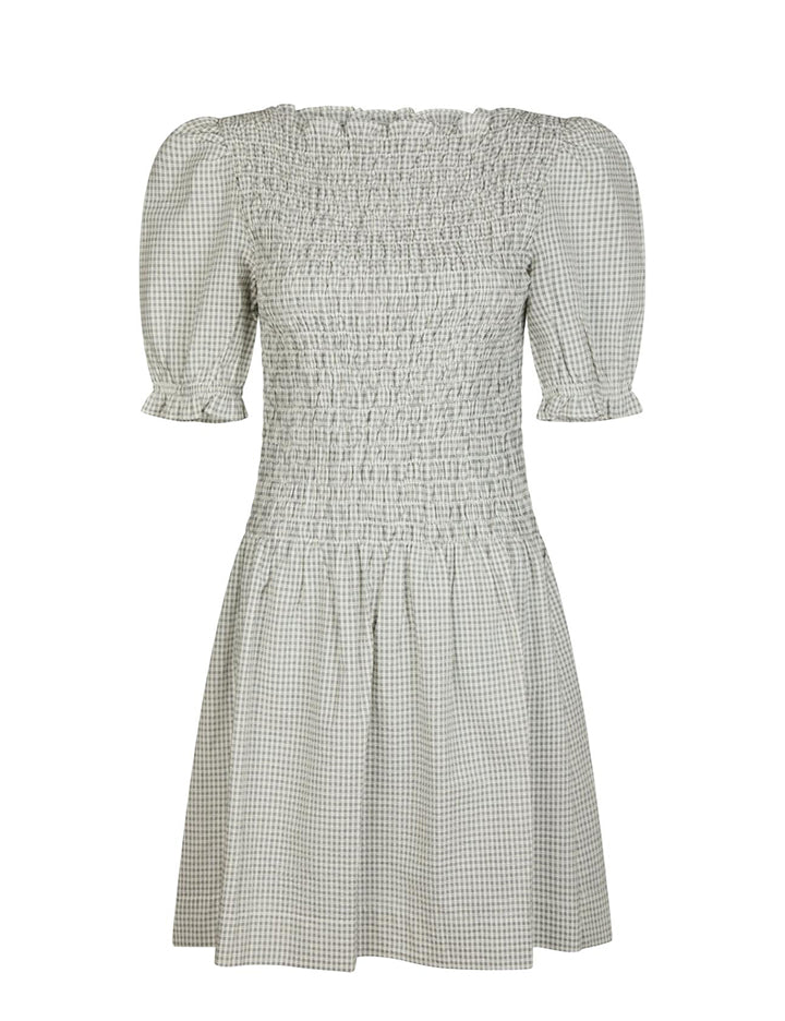164797 Polkis Small Check Dress_Creme_Packshot_0