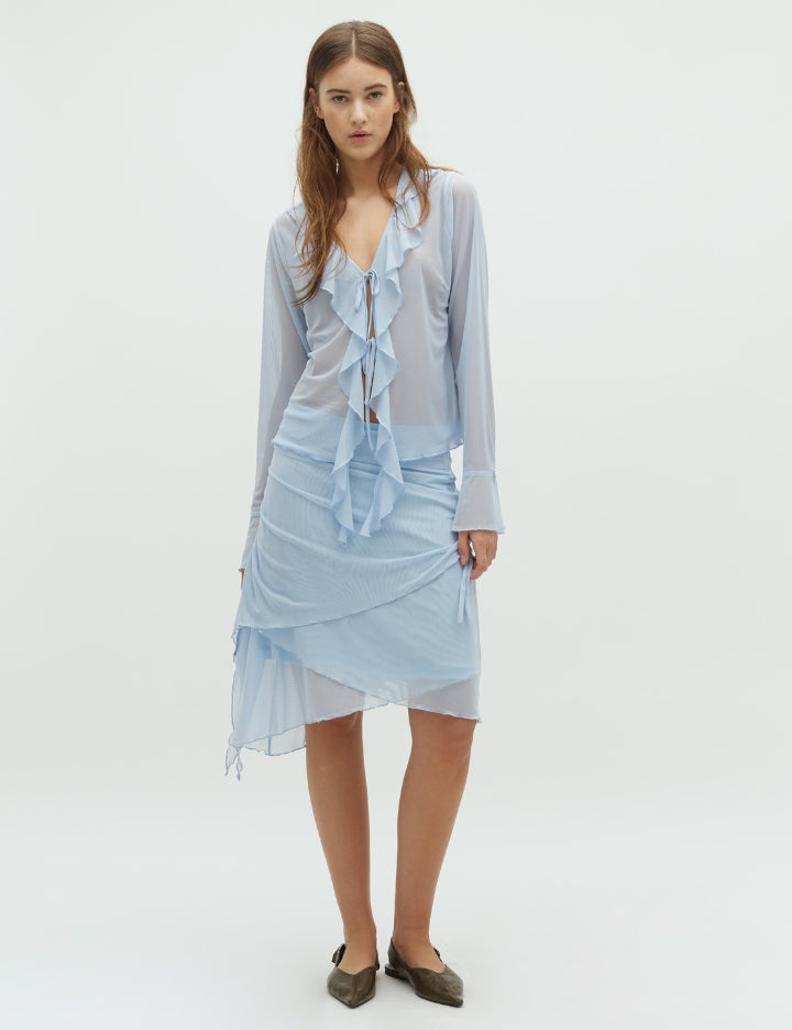 166231 Unika Mesh Blouse_Light Blue_Model_3