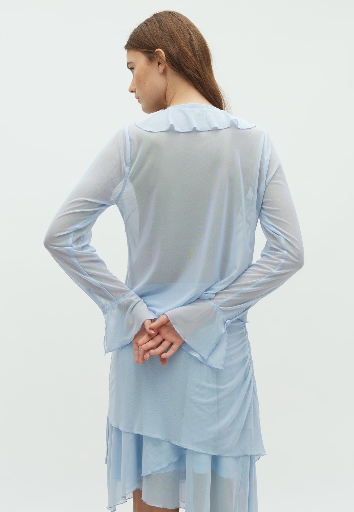 166231 Unika Mesh Blouse_Light Blue_Model_2