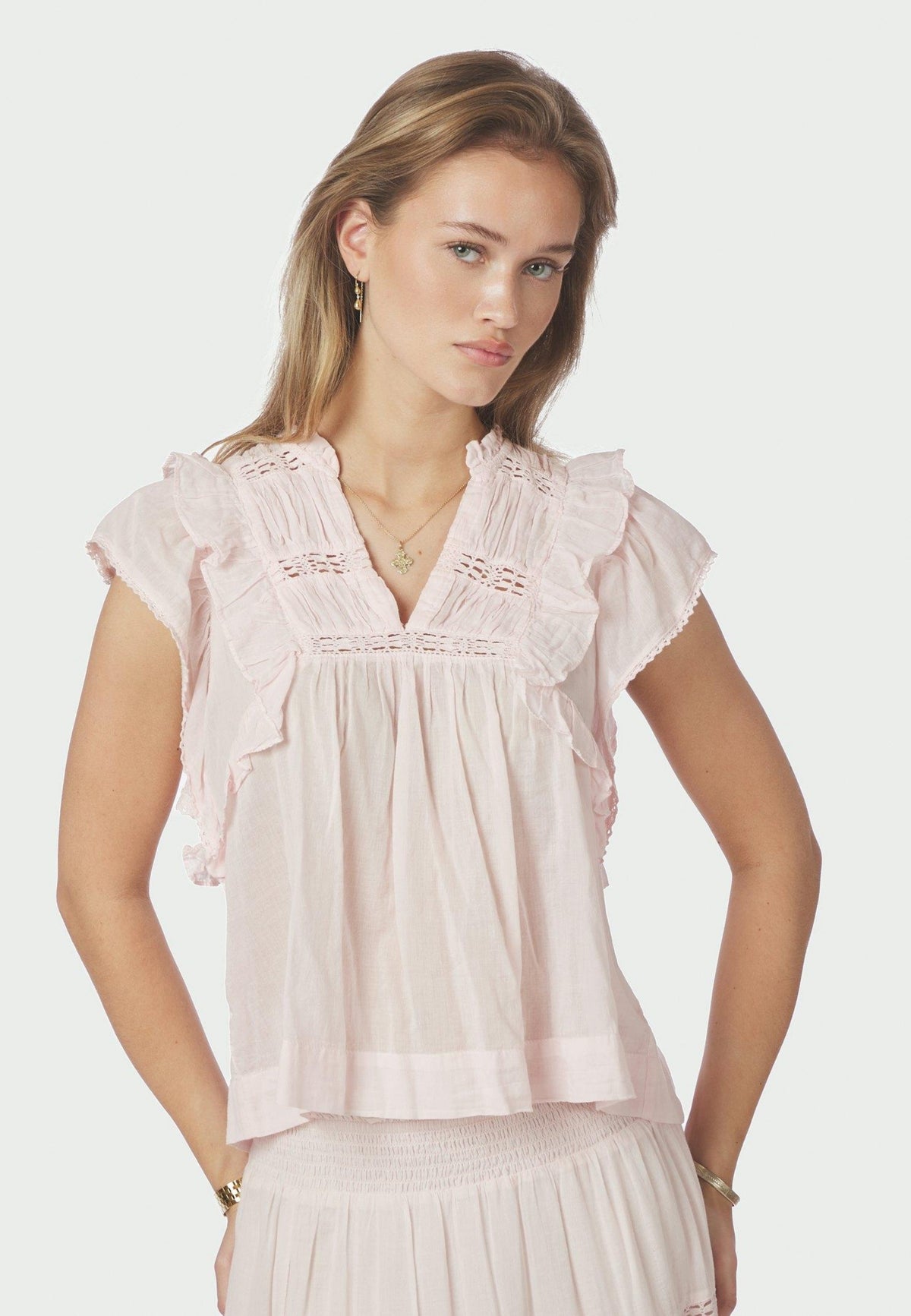 159881 Jayla S Voile Top_Light pink_Model_1