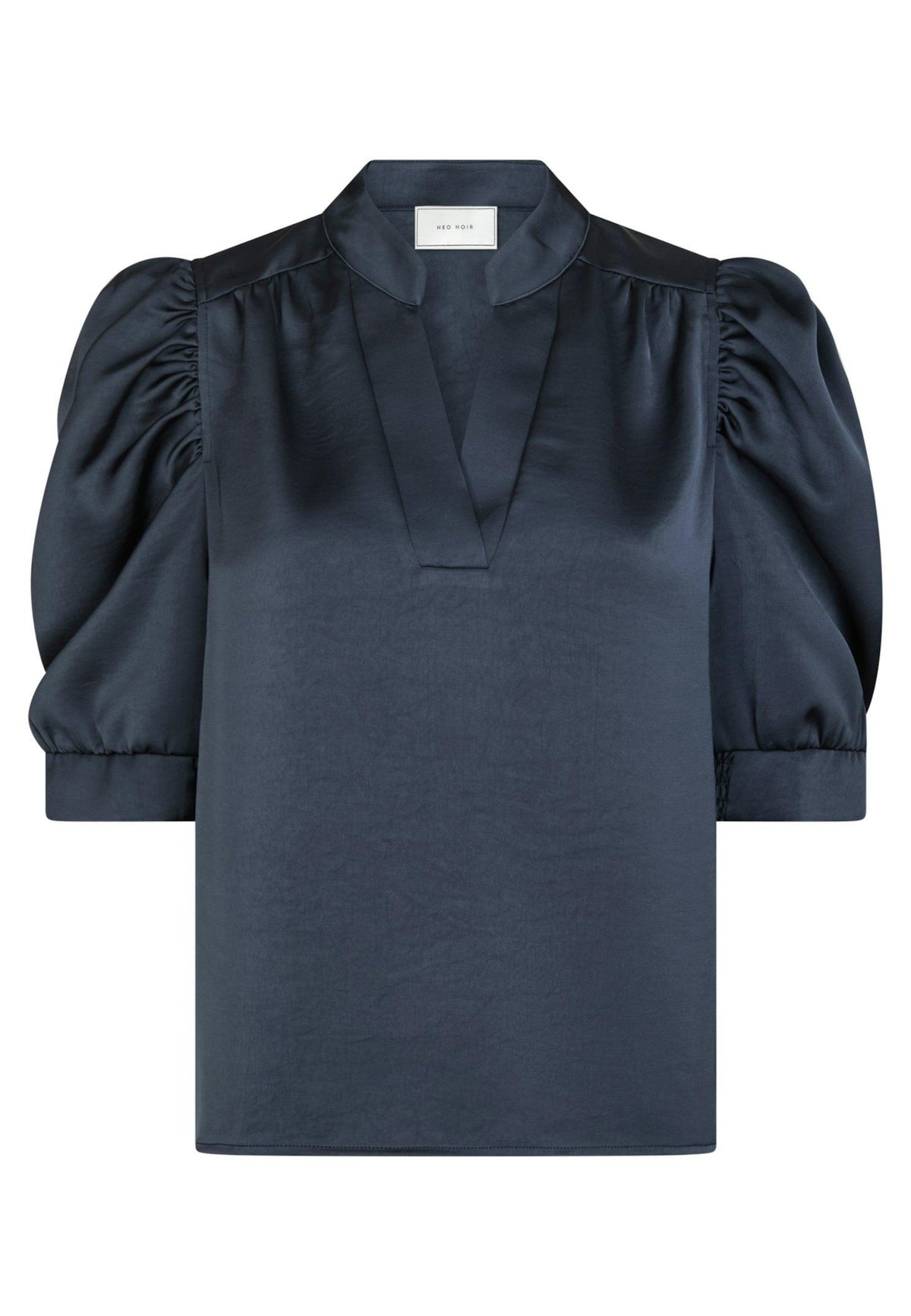 162590 Roella Heavy Sateen Blouse_Midnight Blue_Packshot_0