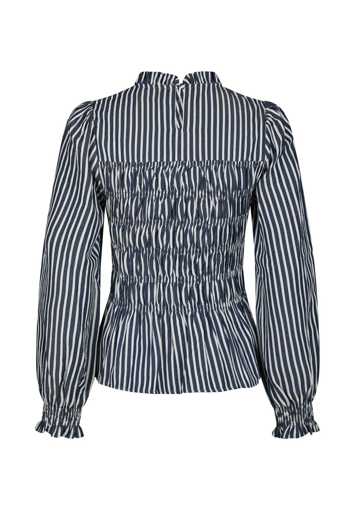 168931 Dossa Big Stripe Blouse_Navy_Packshot_1