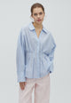 Isidor-M_Light Blue White Stripe_Model_0