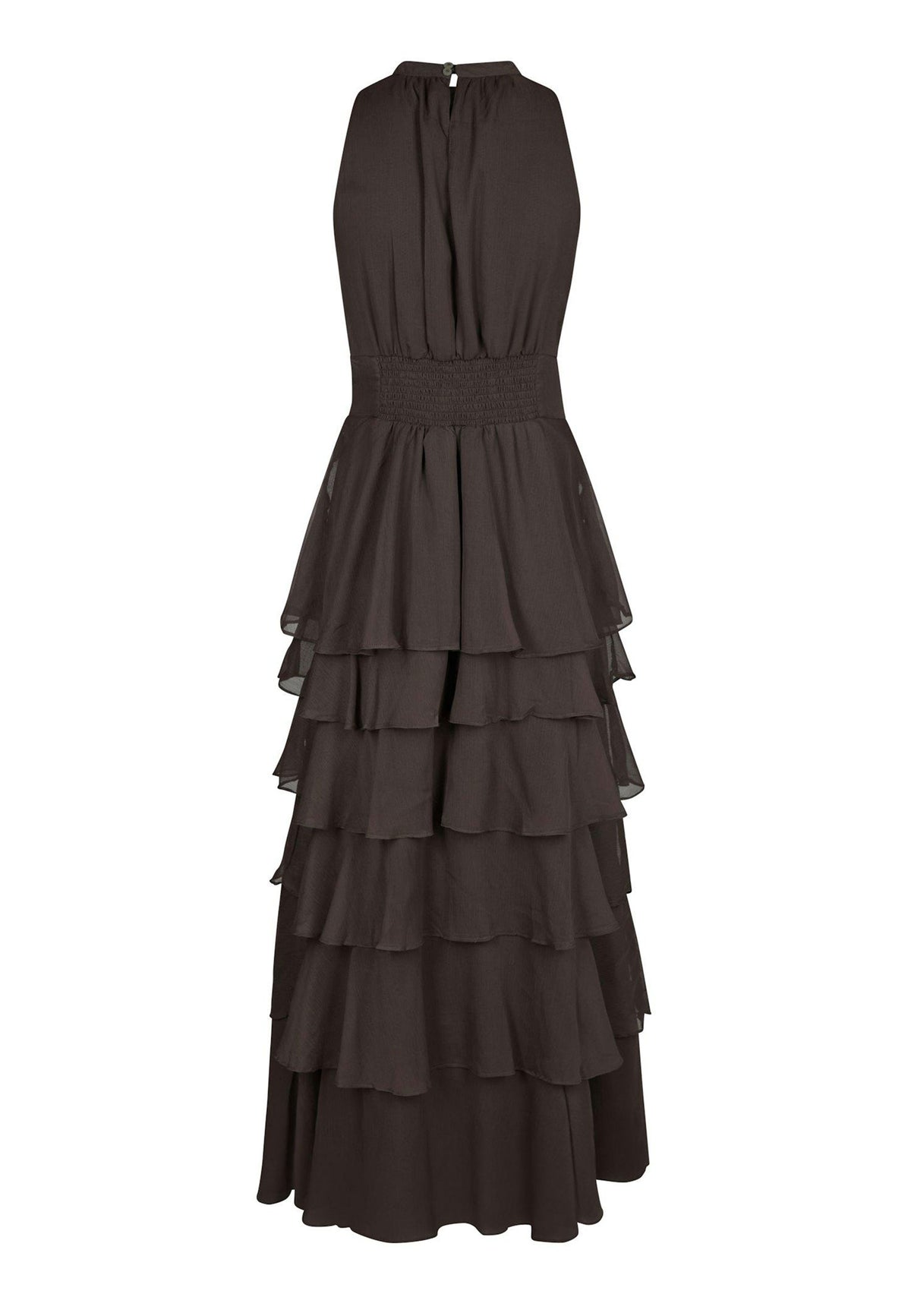 169167 Tarli Solid Chiffon Dress_Dusty Brown_Packshot_1