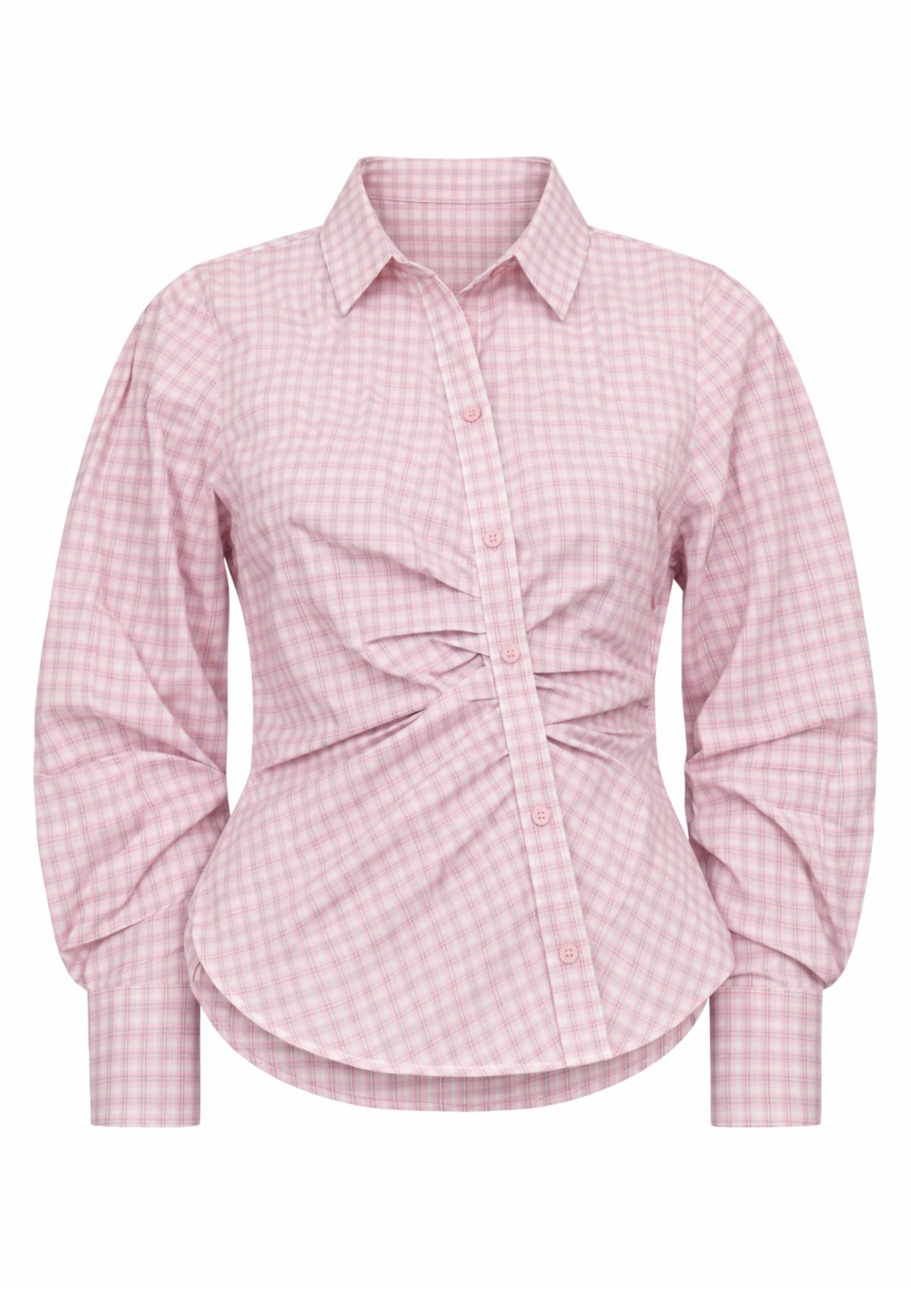 168377 Meoella Check Shirt_Light Pink_Packshot_0