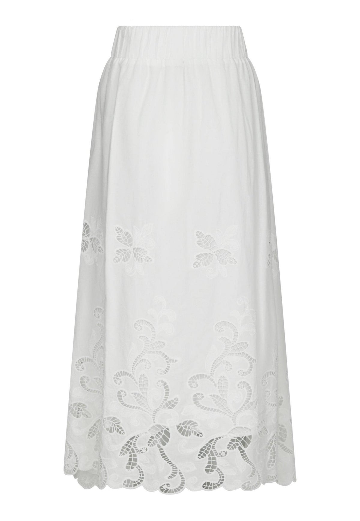 168438 Yara Long Emb Skirt_White_Packshot_0