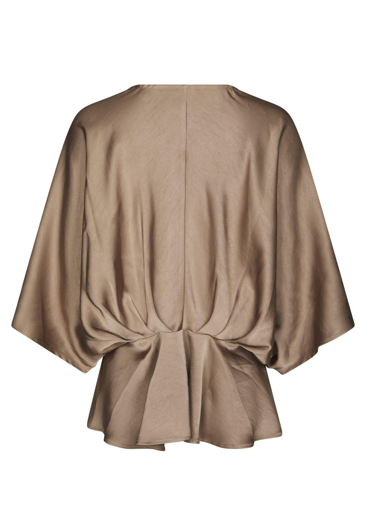 168095 Rivina Heavy Sateen Blouse_Dark Taupe_Packshot_1