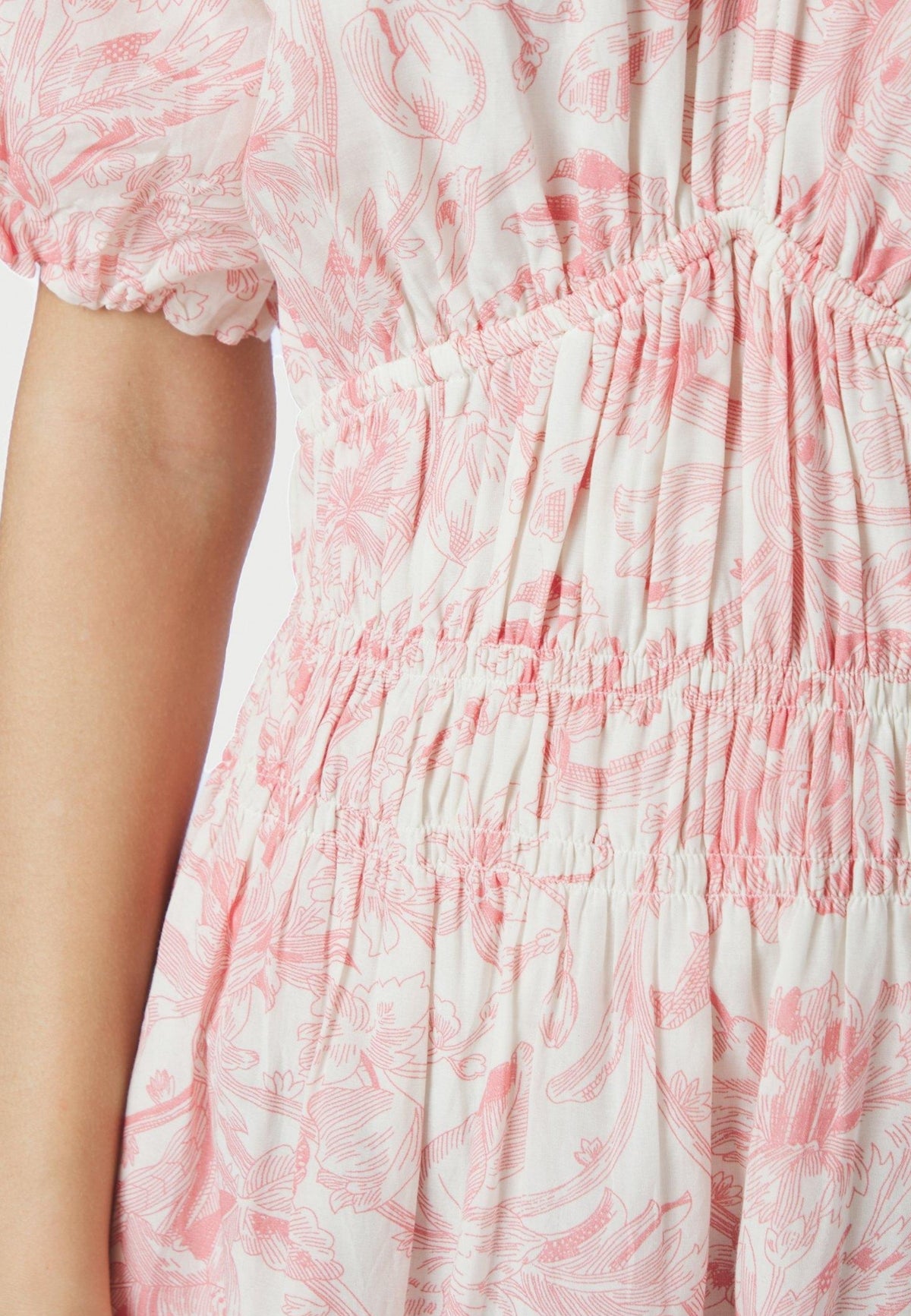 169339 Kalia Print Dress_Off White_Model_1