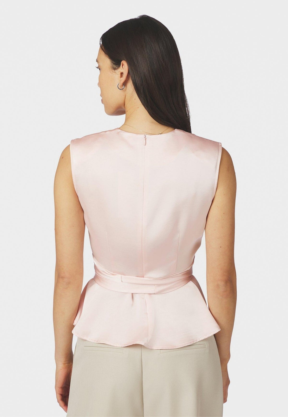 167086 Risetta Heavy Sateen Top_Light Pink_Model_2