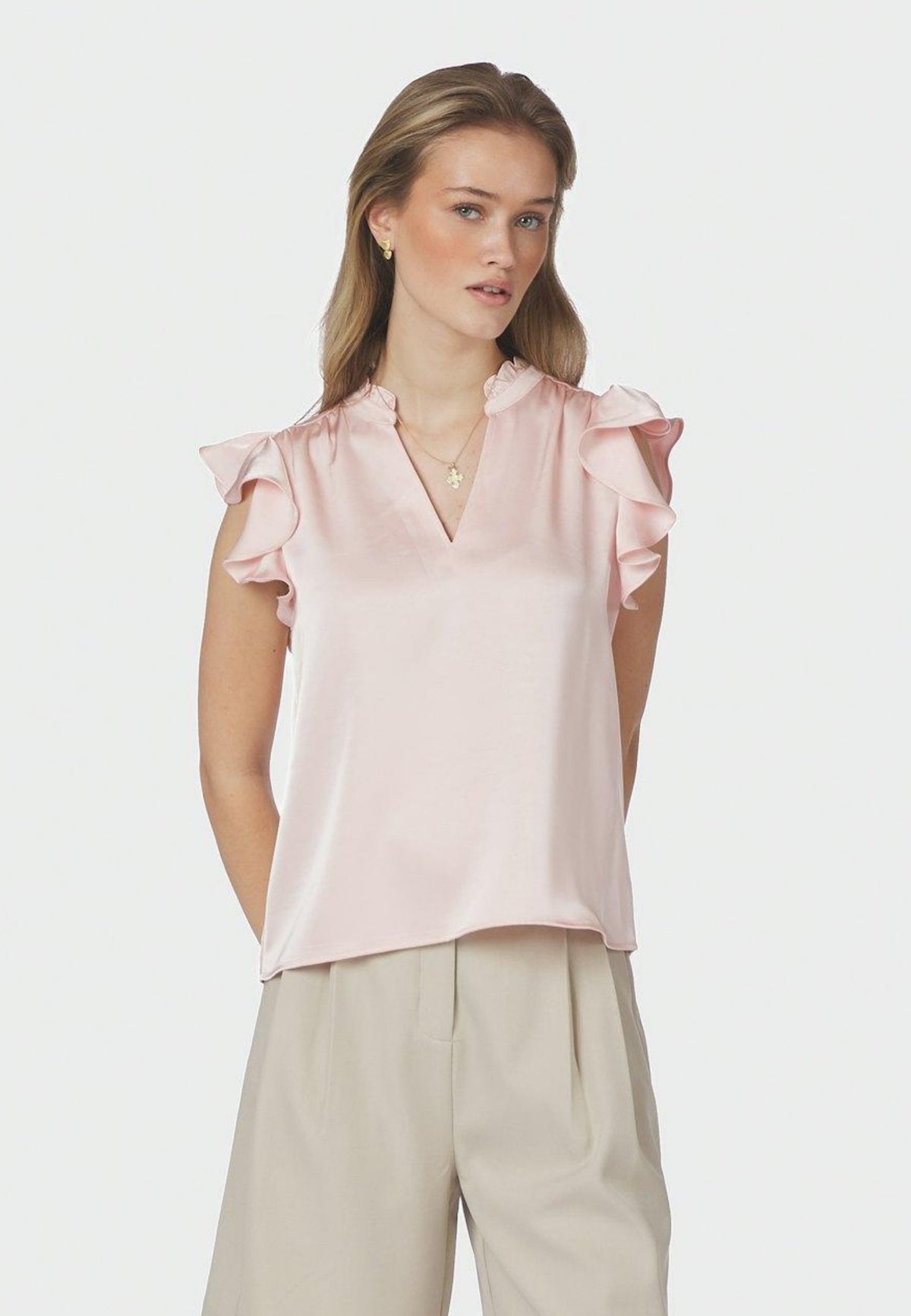 162668 Stella Heavy Sateen Blouse_Light Pink_Model_0
