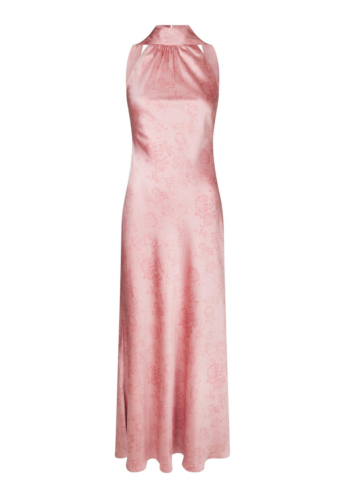168367 Fiona Pattern Satin Dress_Light Pink_Packshot_0