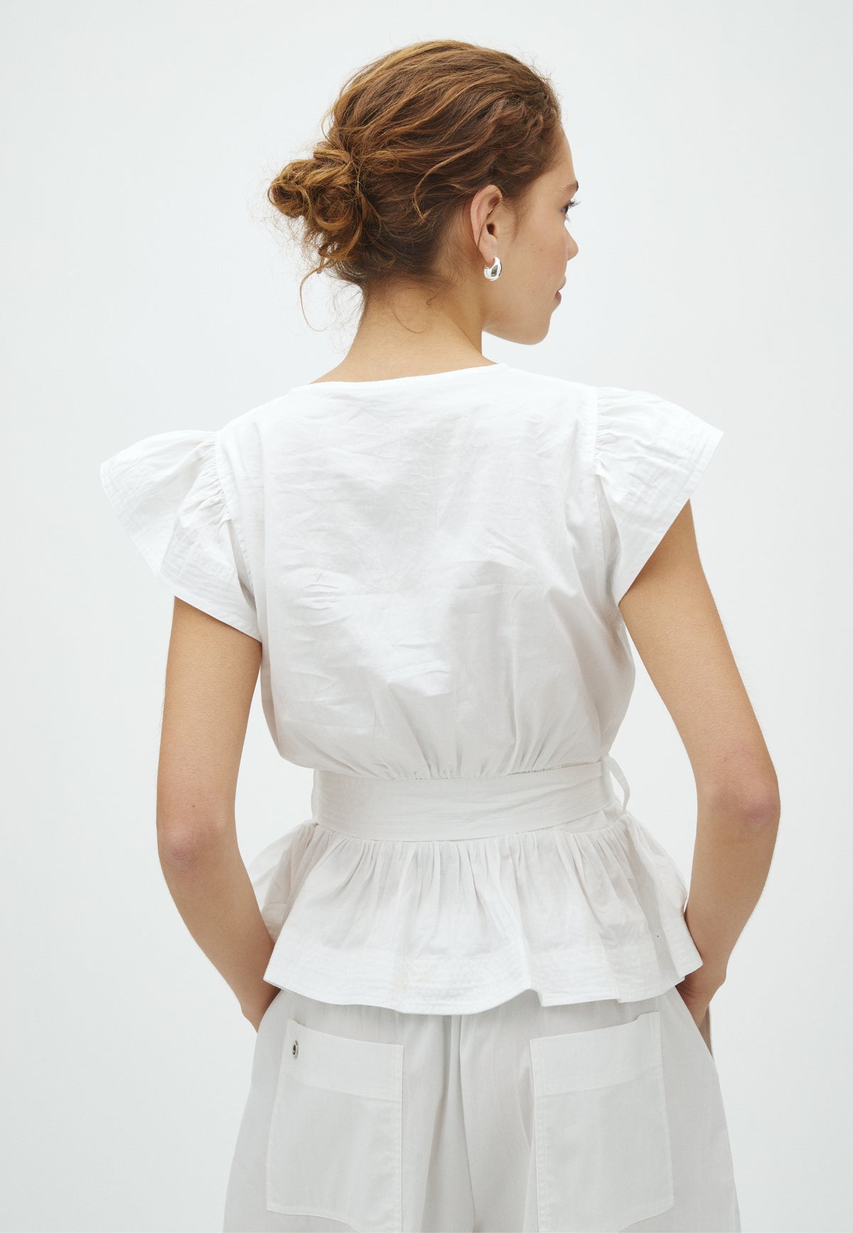 163355 Malia Cotton Satin Top_Off White_Model_2