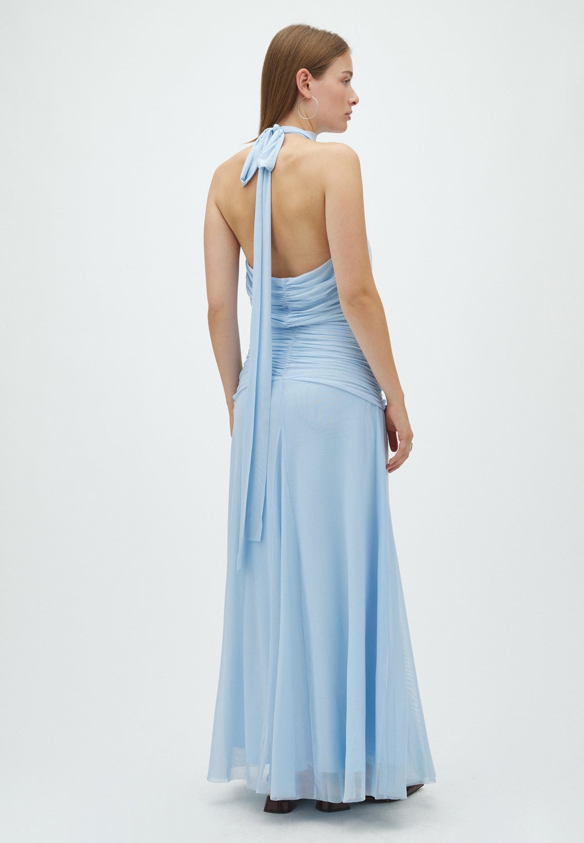 169168 Risseth Mesh Dress_Light Blue_Model_2