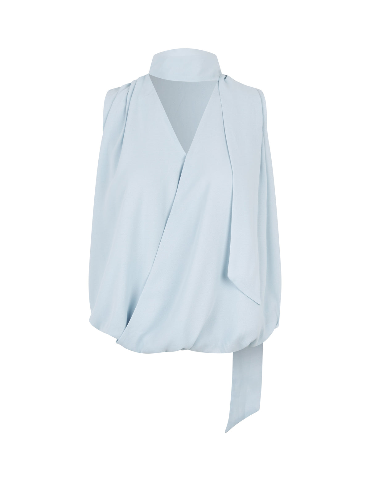 170014 Enge Chiffon Top_Dusty Blue_Packshot_0