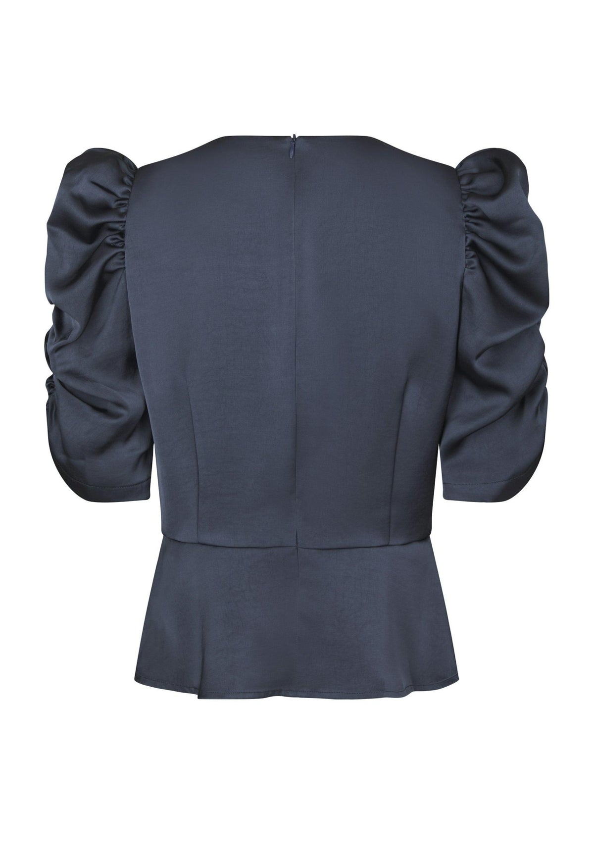 169164 Venua Heavy Sateen Blouse_Midnight Blue_Packshot_1