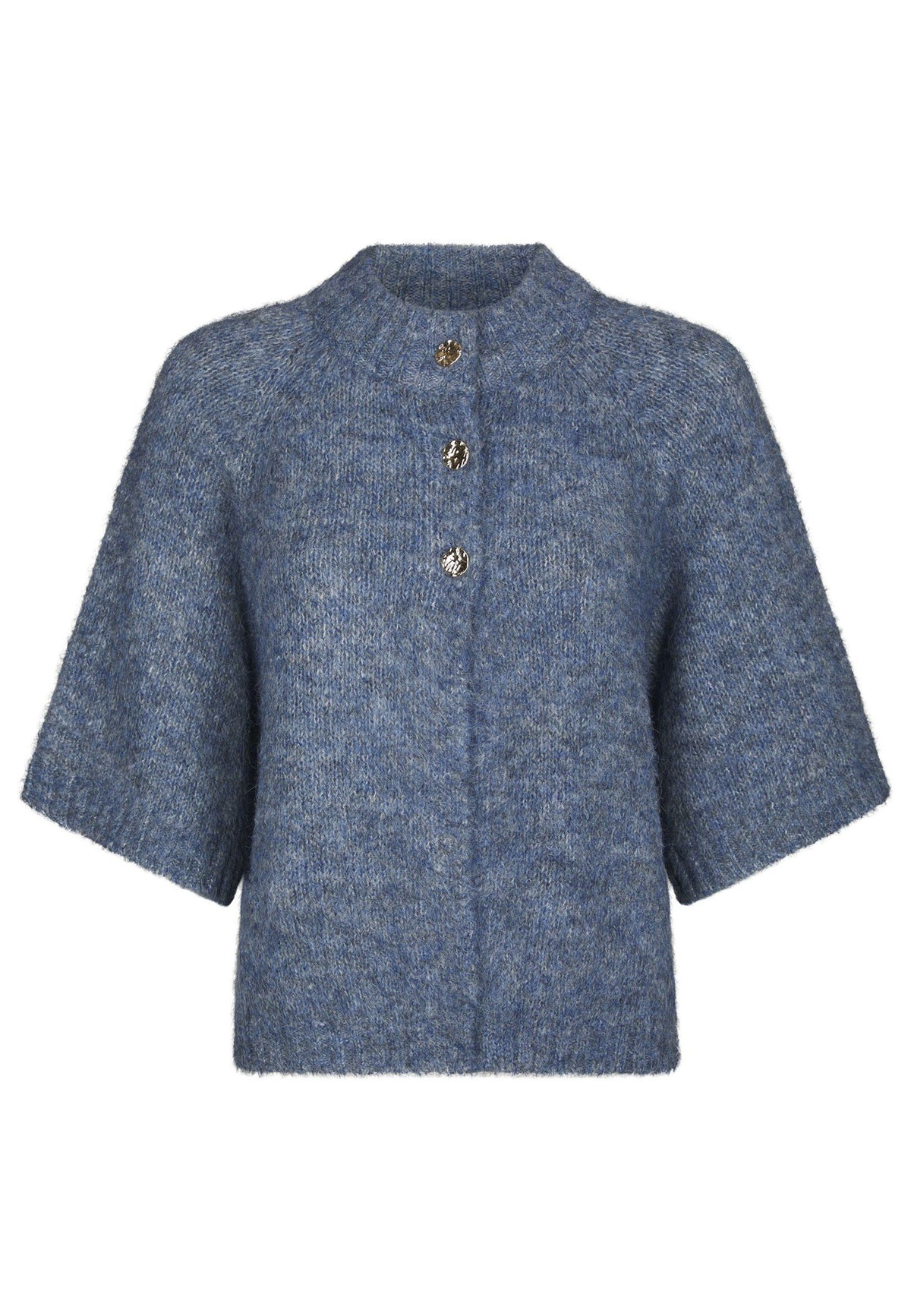 167446 Senuta Fluffy Knit Cardigan_Smoke Blue_Packshot_0