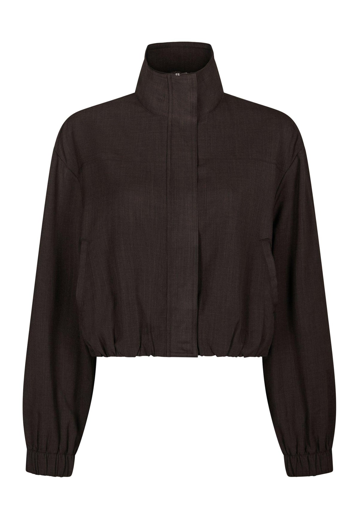 170819 Relicity Zip Blouse_Dark Brown_Packshot_0